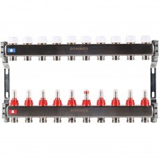 RMS-1200-000010 ROMMER Коллектор из нержавеющей стали с расходомерами 10 вых.